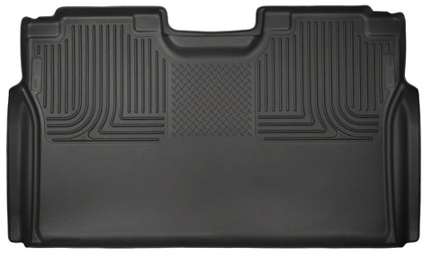 Husky Liners 15-23 Ford F-150 SuperCrew Cab WeatherBeater Black 2nd Seat Floor Liner - 19371