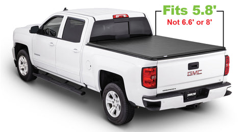 Tonno Pro 14-19 Chevy Silverado 1500 5.8ft Fleetside Hard Fold Tonneau Cover - HF-159