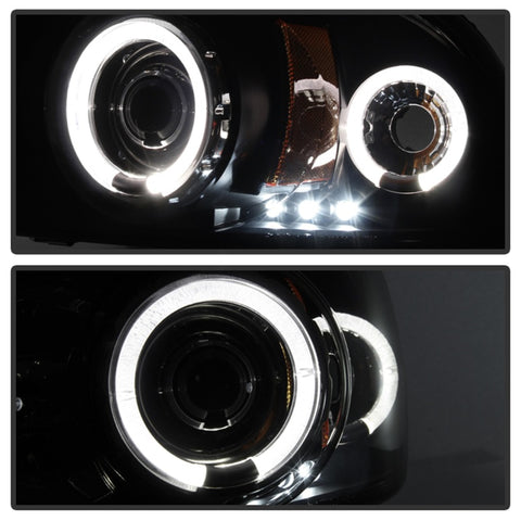 Spyder Dodge Dakota 97-04/Durango 98-03 1PC Projector Headlights LED Halo LED Blk PRO-YD-DDAK97-BK - 5009784