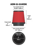 AEM Dryflow 6in. X 6in. Round Tapered Air Filter - 21-210EDK