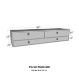 Westin/Brute High Cap 96in Stake Bed Contractor TopSider w/ Doors - Aluminum - 80-TB400-96D