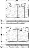 StopTech Street Brake Pads - 308.06650