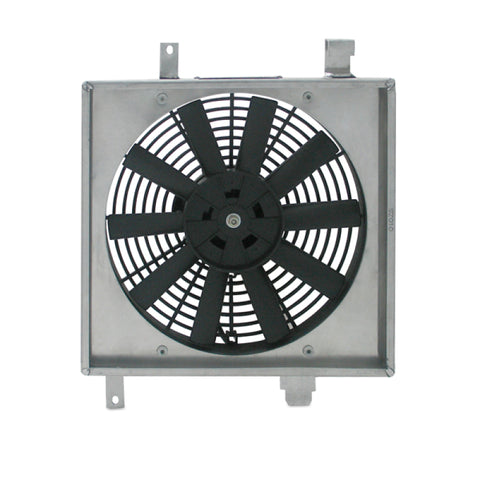 Mishimoto 22x18x3.5 Dual Pass Race Radiator Aluminum Fan Shroud Kit - MMFS-DBP-26