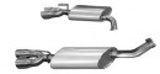 Kooks 2011+ Chevrolet Caprice PPV OEM 3in Axleback Exhaust w/Polished Oval Mufflers - 25206100