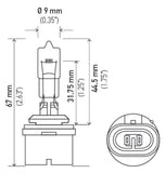 Hella Bulb 884 12V 27W Pg13 T325 - 884