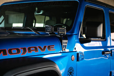 DV8 Offroad 20-22 Jeep JL 392/ Jeep JT Mojave Edition Dual Pod Light Mounts - LBJL-06