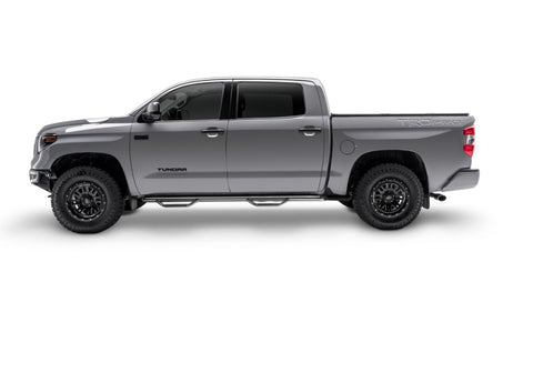 N-Fab Nerf Step 15-17 GMC - Chevy Canyon/Colorado Crew Cab 6ft Bed - Gloss Black - W2W - 3in - G1595CC