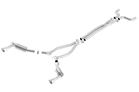 Borla 14-15 Chevy Camaro SS 6.2L V8 Single Split Rear Exit ATAK Catback Exhaust - 140532