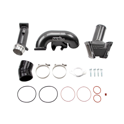 Wehrli 2006-2007 LBZ Duramax High Flow 3in Y-Bridge Kit- Gun Metal - WCF100163-GM