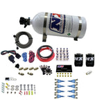 Nitrous Express 8 Cyl Soft Line Shark Rail Nitrous Kit w/10lb Bottle Pushloc - 80008-10