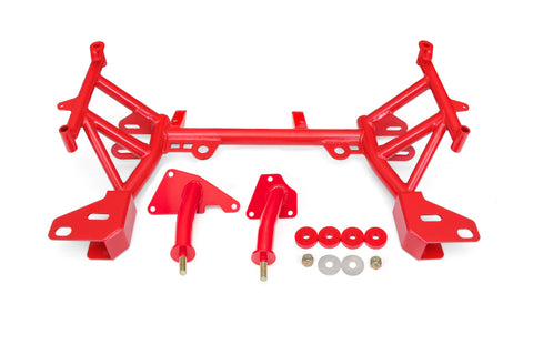 BMR 93-02 4th Gen F-Body K-Member LT1 Motor Mounts Pinto Rack Mounts Red - KM346R