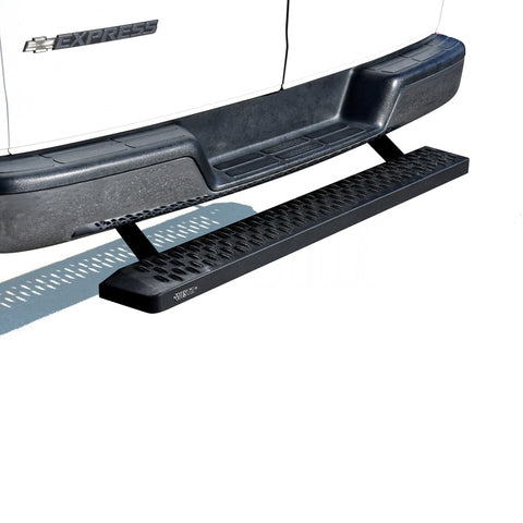 Westin Ford Transit Van 150/250/350 (Single 54in. Pass Door) Grate Steps Running Boards - Tex. Blk - 27-81015