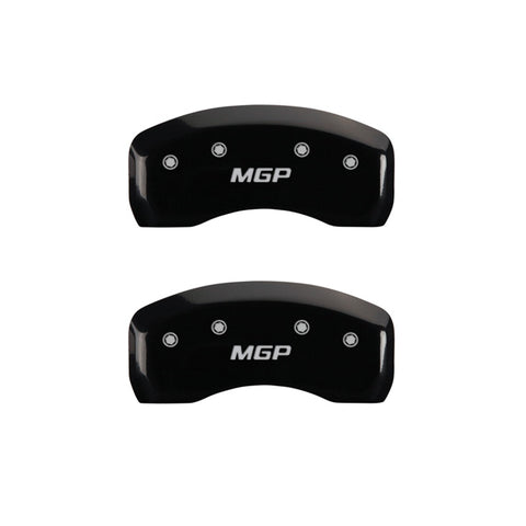 MGP 2 Caliper Covers Engraved Rear MGP Black Finish Silver Characters 2007 Acura RL - 39023RMGPBK