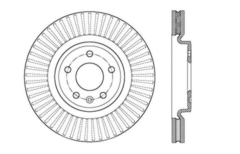 StopTech Drilled Sport Brake Rotor - 128.61102L