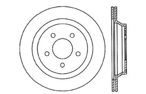 StopTech Slotted & Drilled Sport Brake Rotor - 127.61046L