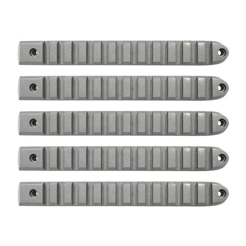 DV8 Offroad 2007-2018 Jeep JK Silver Rail Style Door Handle Inserts - Set Of 5 - D-JP-190028-AL-5