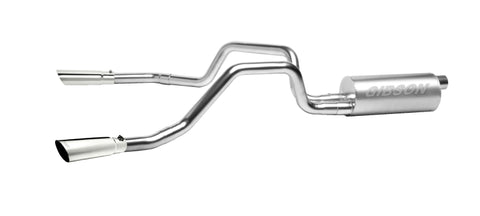 Gibson 98-00 Chevrolet S10 Base 2.2L 1.75in Cat-Back Dual Split Exhaust - Aluminized - 5541