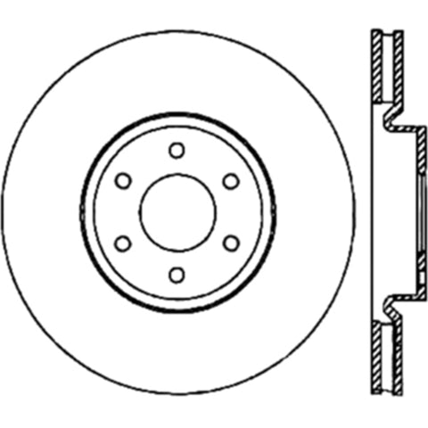 StopTech Sport Slotted (CRYO) 05-18 Nissan Frontier Front Right Slotted Rotor - 126.42085CSR