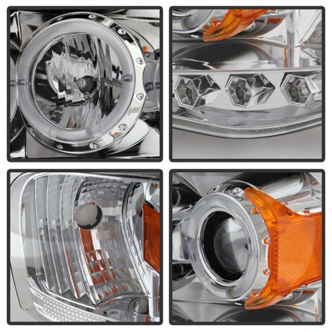 Spyder Dodge Ram 1500 02-05/Ram 2500 03-05 Projector Headlights LED Halo LED Chrm PRO-YD-DR02-HL-C - 5009982