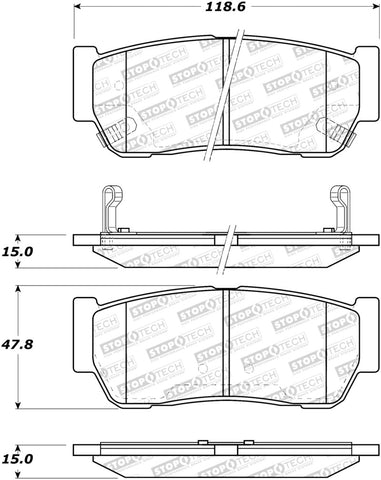 StopTech Street Brake Pads - 308.09540