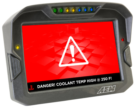 AEM CD-7 Non Logging Race Dash Carbon Fiber Digital Display (CAN Input Only) - 30-5700