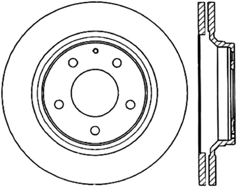 StopTech Power Slot 93-09 Mazda RX-7 Slotted Right Rear Cryo Rotor - 126.45052CSR