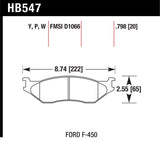 Hawk Ford Truck DTC-30 Front Race Pads - HB547W.798