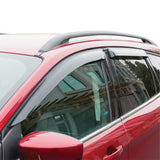 Westin 2013-2018 Ford Escape Wade Slim Wind Deflector 4pc - Smoke - 72-37442