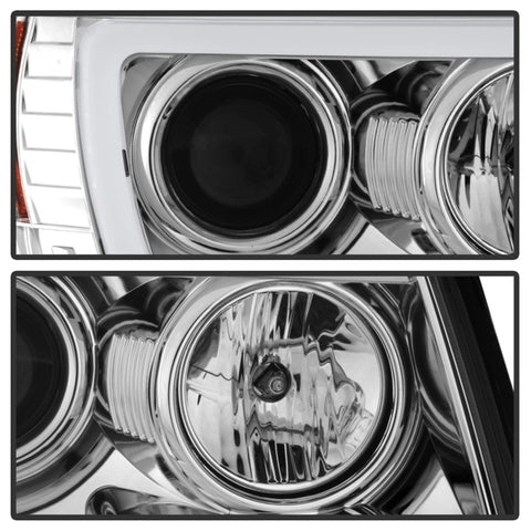 Spyder Toyota Tacoma 05-11 Projector Headlights - Light Bar DRL - Chrome PRO-YD-TT05V2-LB-C - 5084668