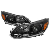 xTune 12-14 Ford Focus Projector Halogen Headlights - Black (PRO-JH-FFO12-AM-BK) - 9042171