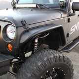 Westin/Snyper 07-17 Jeep Wrangler Tube Fenders - Front - Textured Black - 62-1005