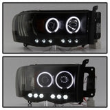 Spyder Dodge Ram 1500 02-05 03-05 Projector Headlights CCFL Halo LED Blk Smke PRO-YD-DR02-CCFL-BSM - 5078797