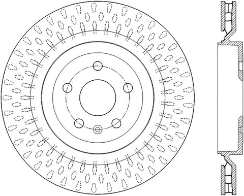 StopTech Slotted & Drilled Sport Brake Rotor - 127.62119R