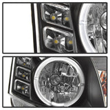 Spyder Infiniti G35 03-07 2DR Projector Halogen - LED Halo DRL Blk High H4 PRO-YD-IG35032D-DRL-BK - 5011060