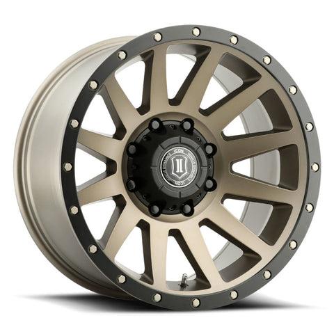 ICON Compression 20x10 8x6.5 -19mm Offset 4.75in BS 121.4mm Bore Bronze Wheel - 2020108047BR