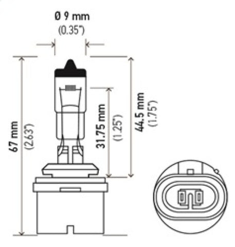 Hella Optilux 880 12V Xenon Yellow XY Bulb - H71071172