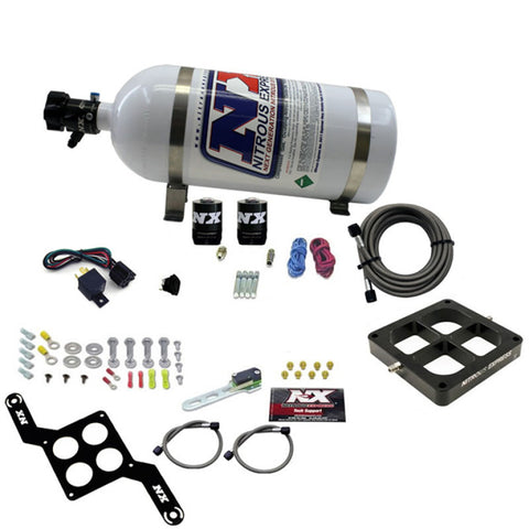 Nitrous Express Dominator Single Entry Crossbar Pro-Power Nitrous Kit (100-500HP) w/10lb Bottle - 63570-10