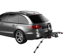 Thule EasyFold XT 2 - Fully Foldable Platform Hitch Bike Rack (Up to 2 Bikes) - Black/Silver - 903202