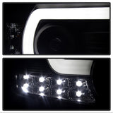 Spyder GMC Sierra 14-16 Projector Headlights Light Bar DRL Blk PRO-YD-GS14V2-LBDRL-BK - 5080851