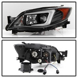 Spyder Subaru WRX 08-09 Projector Headlights - HID Model Only - Black PRO-YD-SWRX08-HID-LBDRL-BK - 5083937