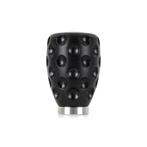 Mishimoto Steel Core Dimple Shift Knob Black Delrin - MMSK-DMPL-BK