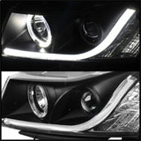 Spyder Chevy Cruze 11-14 Projector Headlights Light Tube DRL Blk PRO-YD-CCRZ11-LTDRL-BK - 5074164