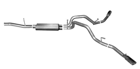 Gibson 14-19 Cadillac Escalade Base 6.2L 3.5in/2.25in Cat-Back Dual Extreme Exhaust - Aluminized - 5681