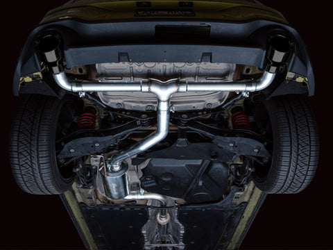 AWE 2022 VW GTI MK8 Touring Edition Exhaust - Diamond Black Tips - 3015-33658