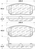 StopTech Performance 04-07 RX-8 Rear Pads - 309.10080