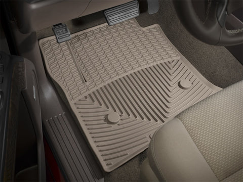 WeatherTech 17+ Ford F-250 / F-350 / F-450 / F-550 Crew Cab Rear Rubber Mats - Tan - W409TN