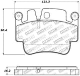 StopTech Performance 00-07 Porsche Boxster S / 06-07 Cayman / 99-05 911 Carrera Front Brake Pads - 309.09170