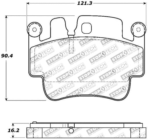 StopTech Performance 00-07 Porsche Boxster S / 06-07 Cayman / 99-05 911 Carrera Front Brake Pads - 309.09170