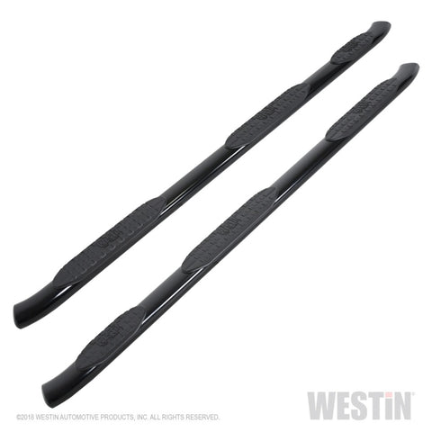 Westin 2019 Chevrolet Silverado Crew Cab w/ 6.5ft Bed PRO TRAXX 5 W2W Oval Nerf Step Bars - Black - 21-534695