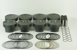 Mahle MS Piston Set SBC 406ci 4.155in Bore 3.480/3.5stk 6.125in Rod 0.927 Pin -26cc 9.4 CR Set of 8 - 930211155